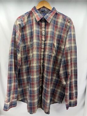 Vintage Dee Cee Plaid Flannel Shirt Men’s 2XLT Tall Made in USA